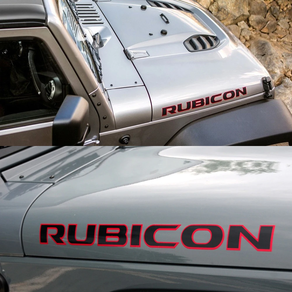 Outdoor Camping Jeep - 2PCS Car Hood Cover Stickers For