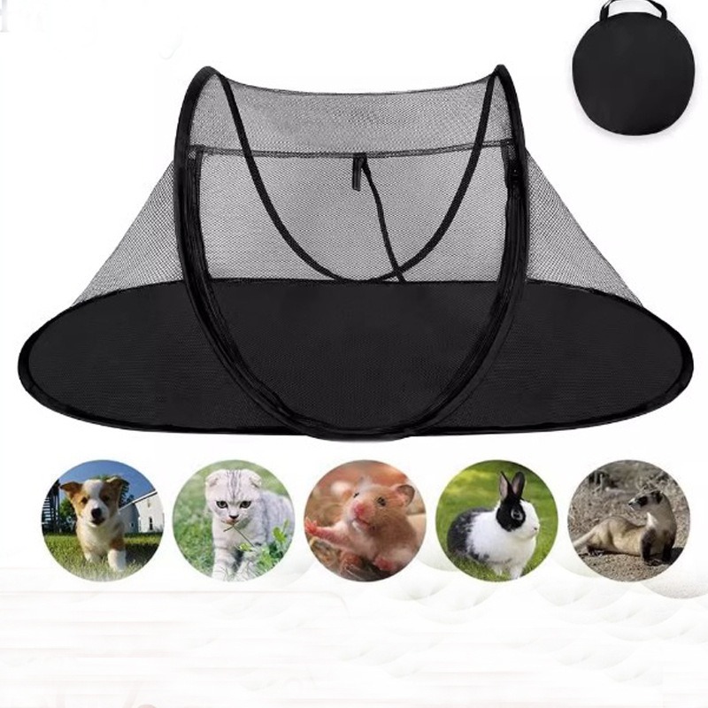 Outdoor Camping Dog Kennel - Boat Shaped Foldable Pet Tent for