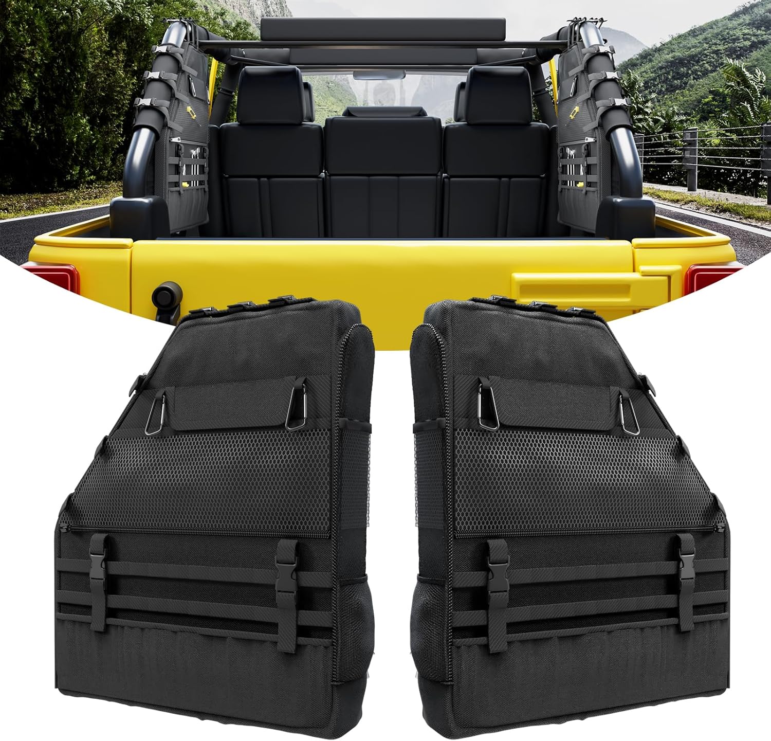 Outdoor Camping Jeep - MIKKUPPA Roll Bar Storage Bag -Compatible