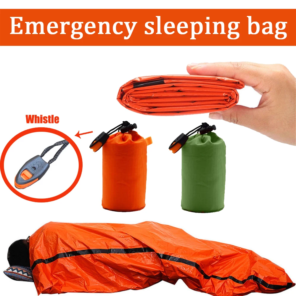 Emergency Mylar Blanket - Portable Waterproof Emergency Survival Sleeping Bag