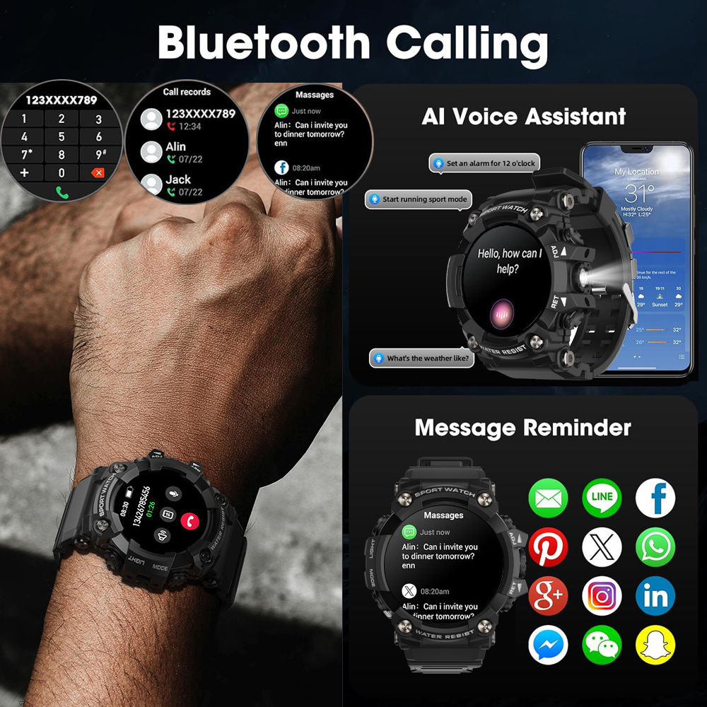 Outdoor Realtek Smartwatch wit - Outdoor Camping Japan 评论和价格