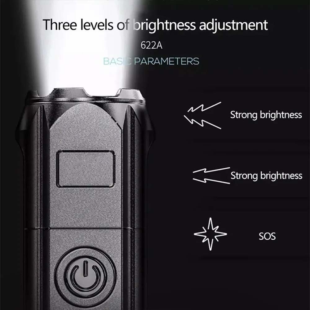 Mini Flashlight Zoomable Focus - Outdoor Camping Zone 评论和价格