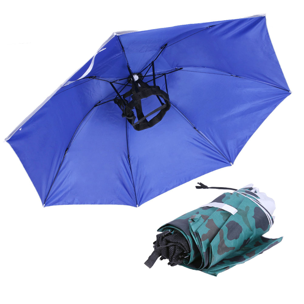 Foldable Head Umbrella Hat Rai - Outdoor Camping Hat 评论和价格