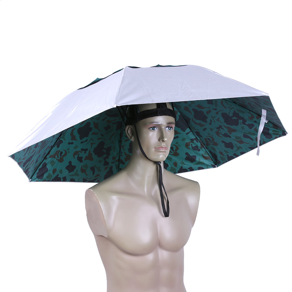 Foldable Head Umbrella Hat Rai - Outdoor Camping Hat 评论和价格