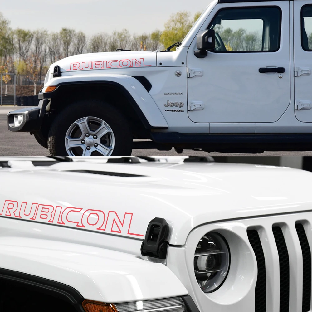 2PCS Car Hood Cover Stickers F - Outdoor Camping Jeep 评论和价格