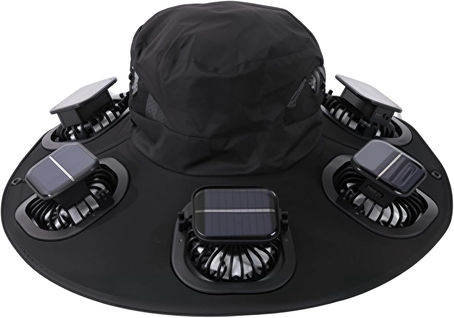 Hot 6 Fans Solar Fan Hat Breat - Outdoor Camping Hat 评论和价格