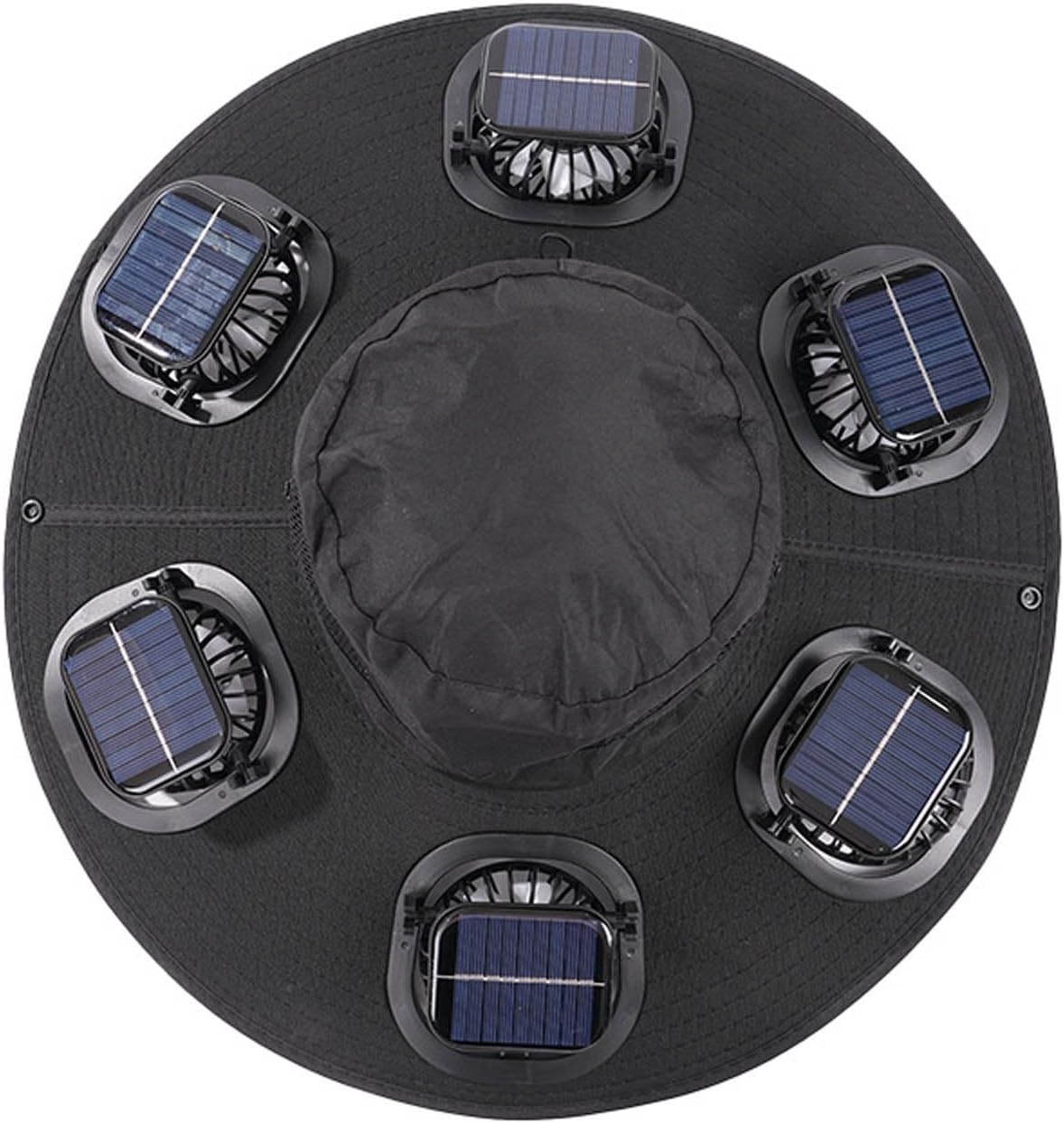 Hot 6 Fans Solar Fan Hat Breat - Outdoor Camping Hat 评论和价格