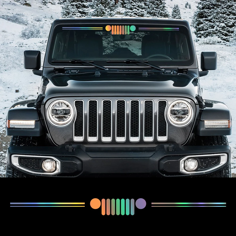 Grill Pattern Car Vinyl Decal  - Outdoor Camping Jeep 评论和价格