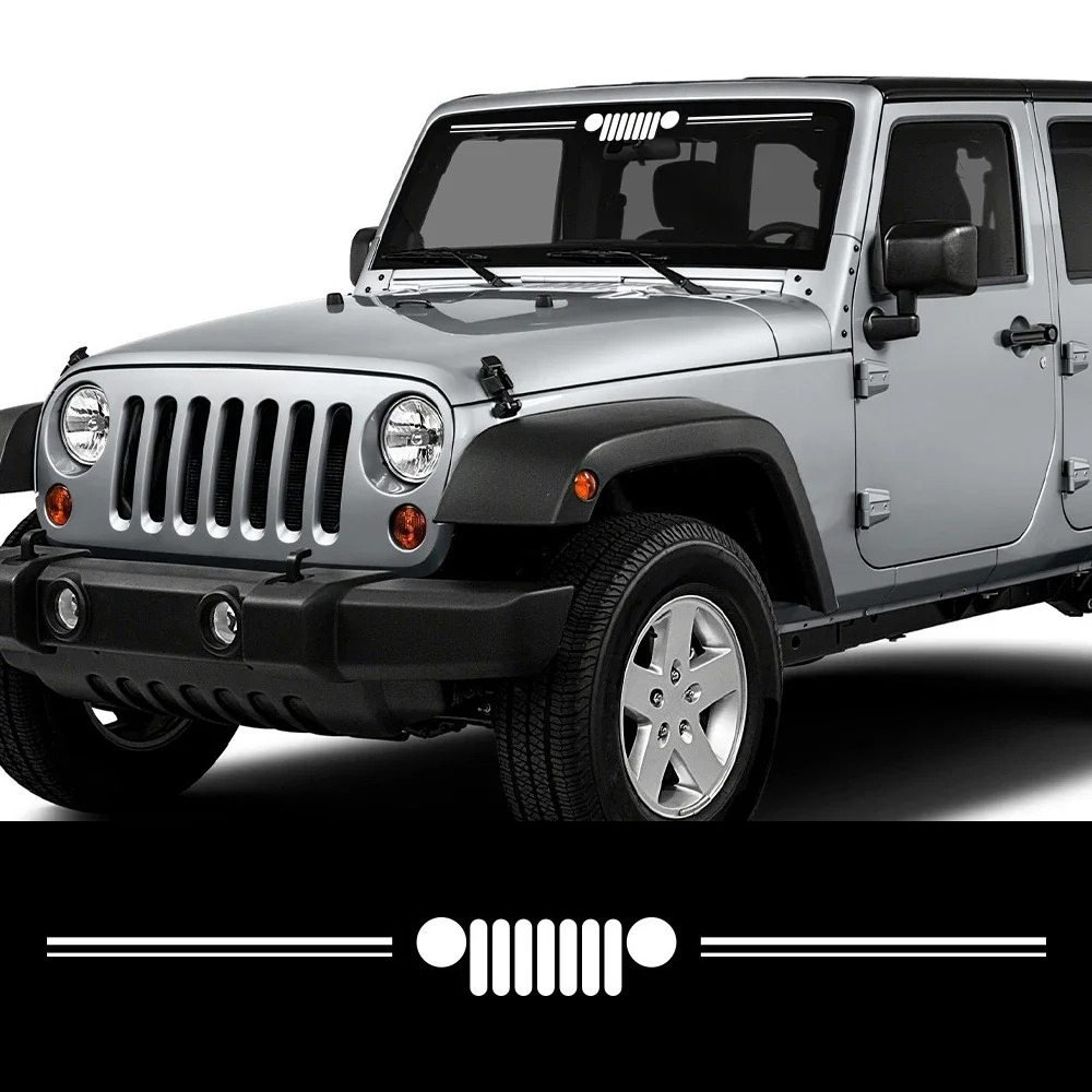 Grill Pattern Car Vinyl Decal  - Outdoor Camping Jeep 评论和价格