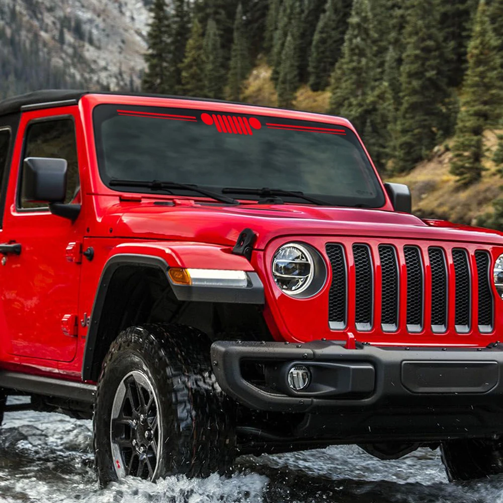 Grill Pattern Car Vinyl Decal  - Outdoor Camping Jeep 评论和价格