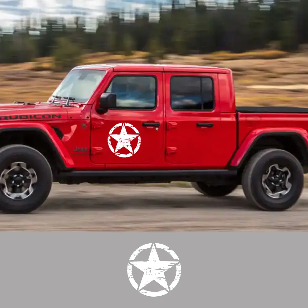 Car Hood Door Star Vinvl Stick - Outdoor Camping Jeep 评论和价格