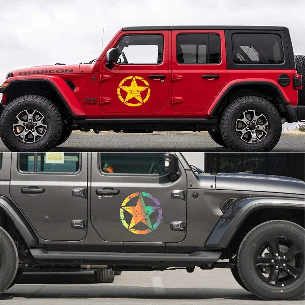 Car Hood Door Star Vinvl Stick - Outdoor Camping Jeep 评论和价格