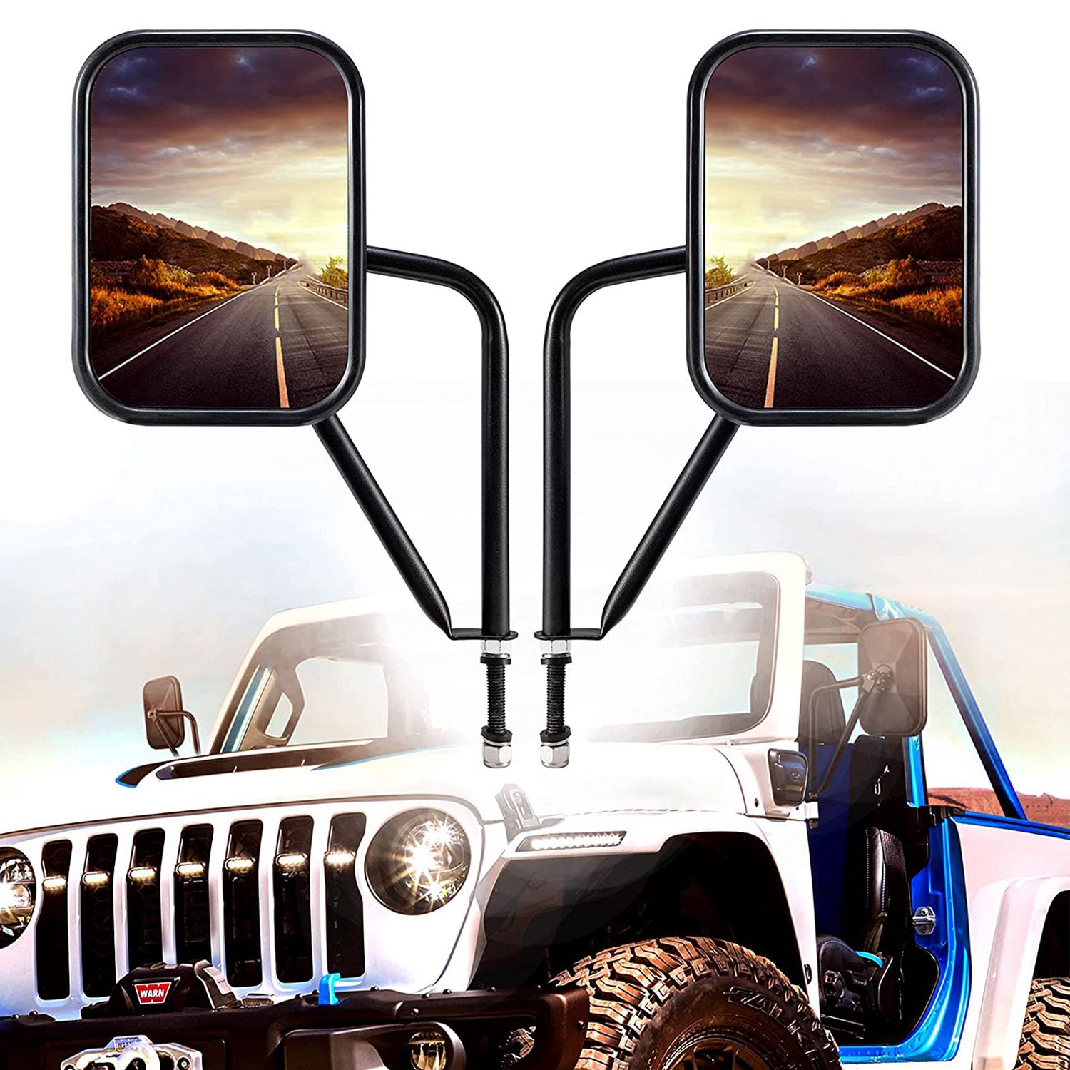 Doors Off Mirrors for Jeep Wra - Outdoor Camping Jeep 评论和价格