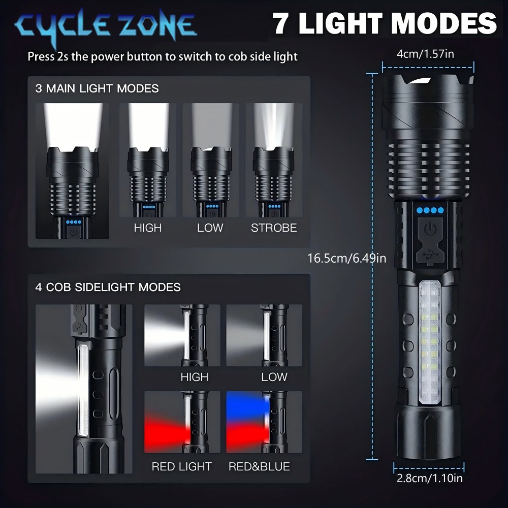 XHP50 Flashlight Zoomable Flas - Outdoor Camping Zone 评论和价格