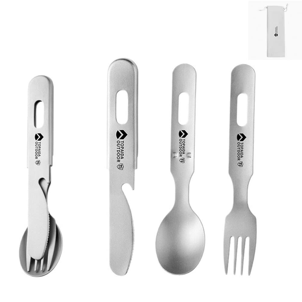Ultralight Titanium Camping Fo - Camp Utensil Set 评论和价格
