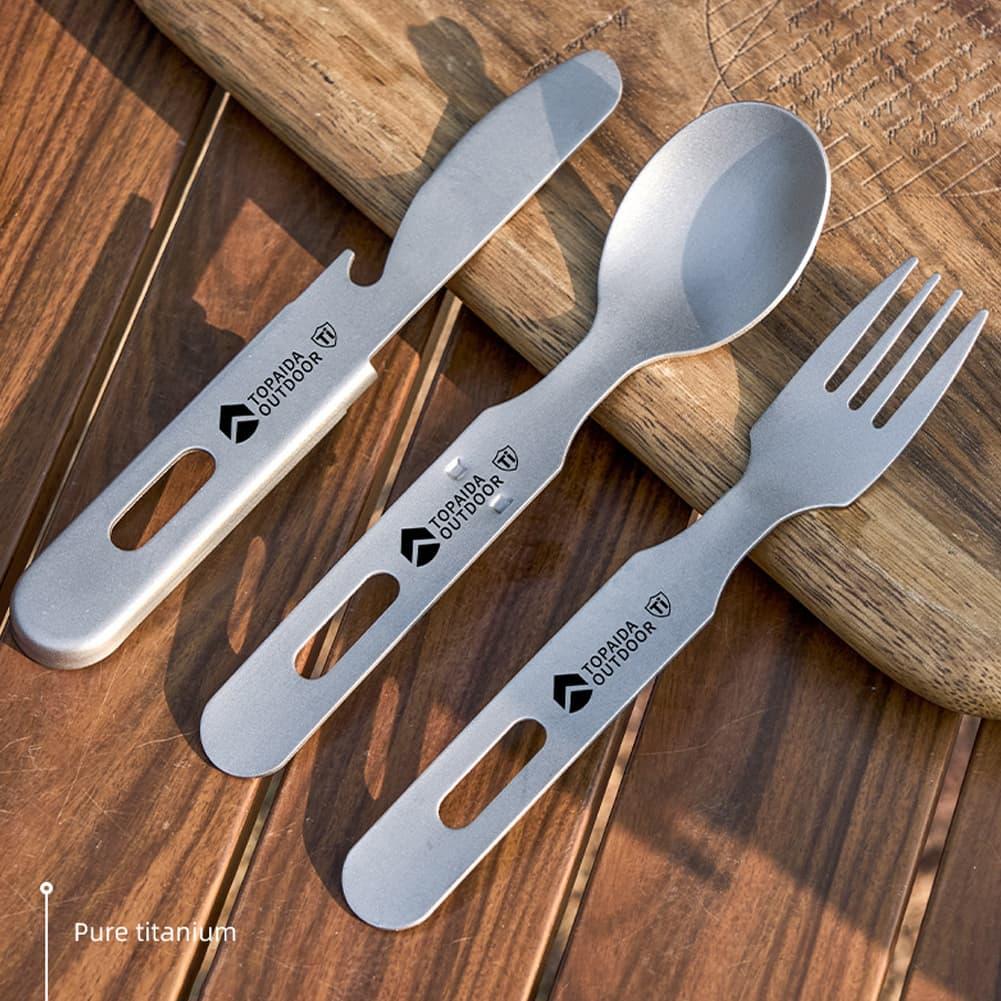 Ultralight Titanium Camping Fo - Camp Utensil Set 评论和价格