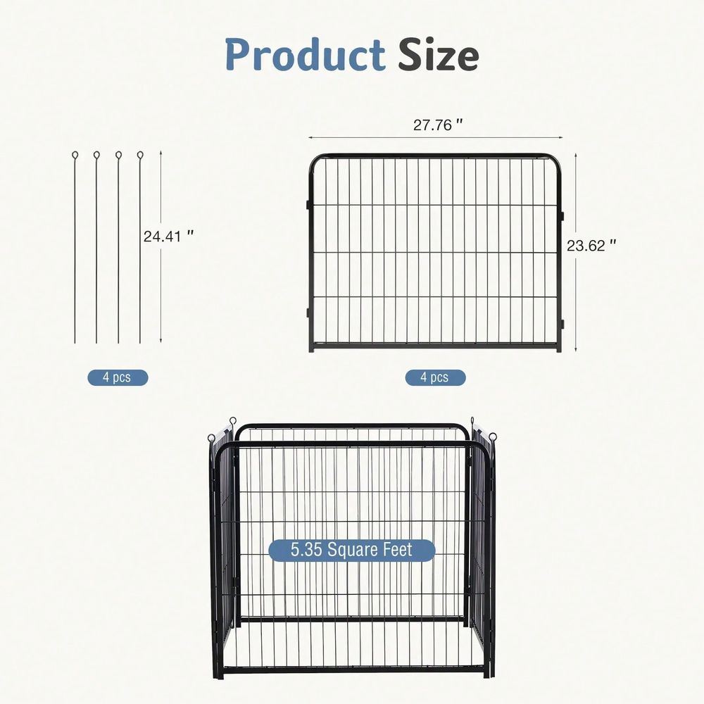 Playpen Dogs And Cats, Metal E - Outdoor Camping Dog Kennel 评论和价格