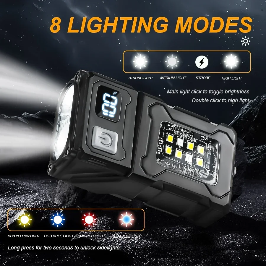 Portable LED COB Flashlight Re - Outdoor Camping Hat 评论和价格