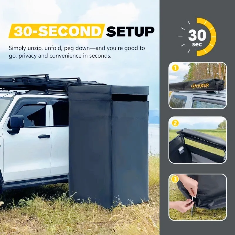 Adjustable Height Car Side Toi - Outdoor Camping Car Tent 评论和价格