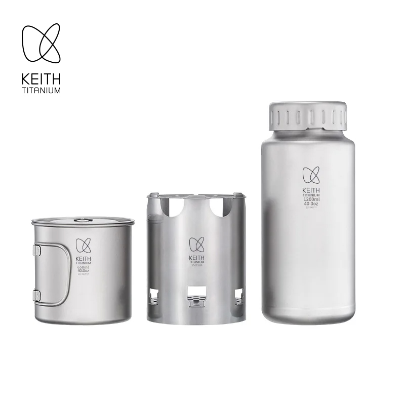 KEITH Pure Titanium Nesting Ca - Camp Utensil Set 评论和价格