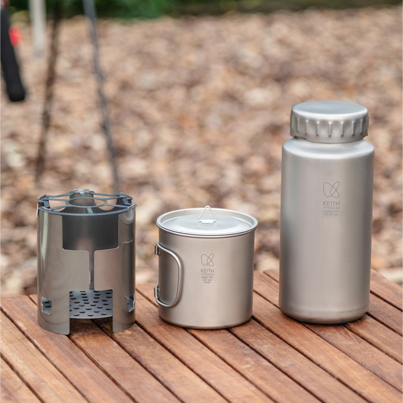 KEITH Pure Titanium Nesting Ca - Camp Utensil Set 评论和价格