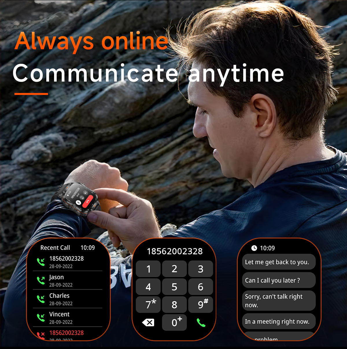 Military Smart Watch for Men,  - Outdoor Camping Japan 评论和价格