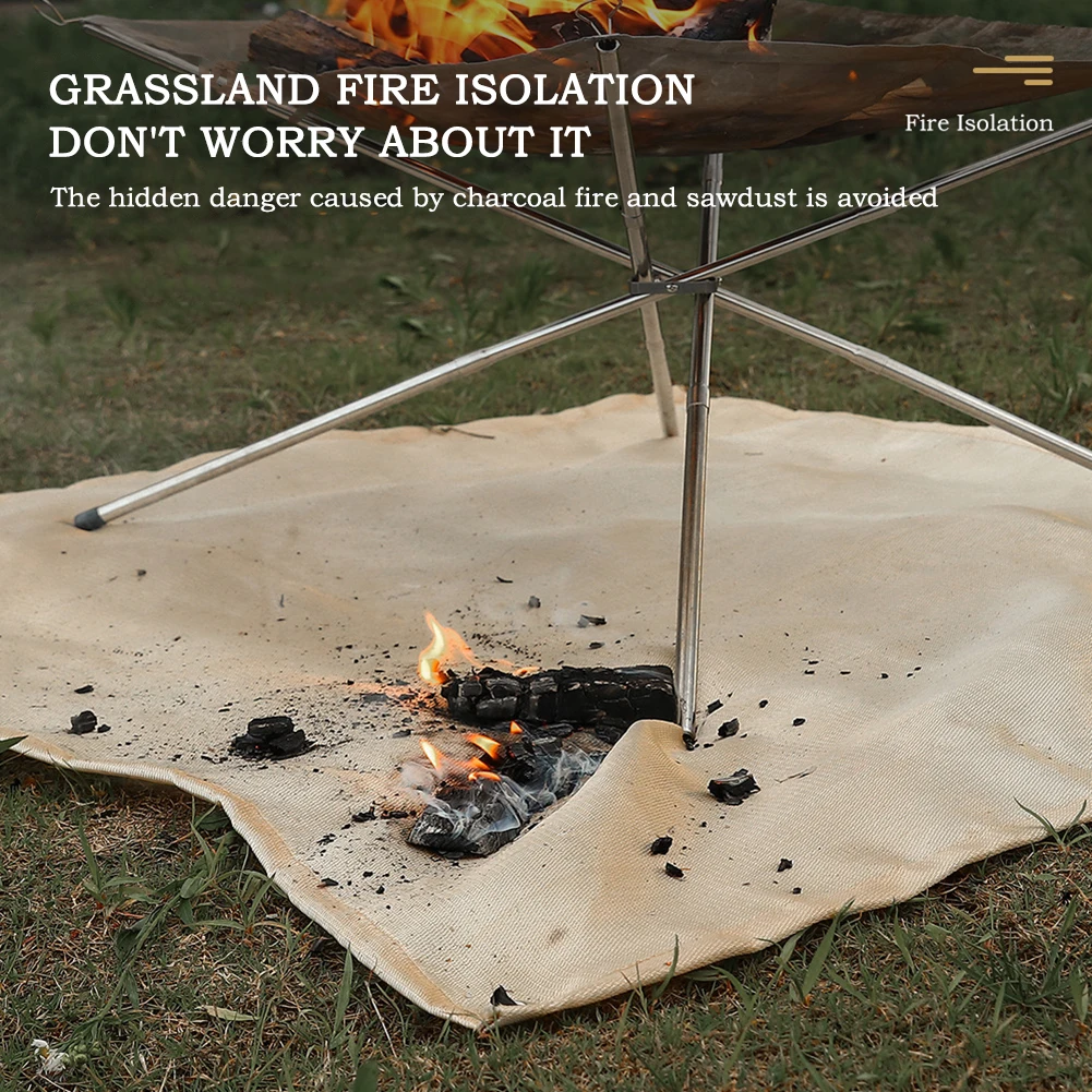 Fire Pit Mat Fireproof Camping - Outdoor Camping Decke 评论和价格