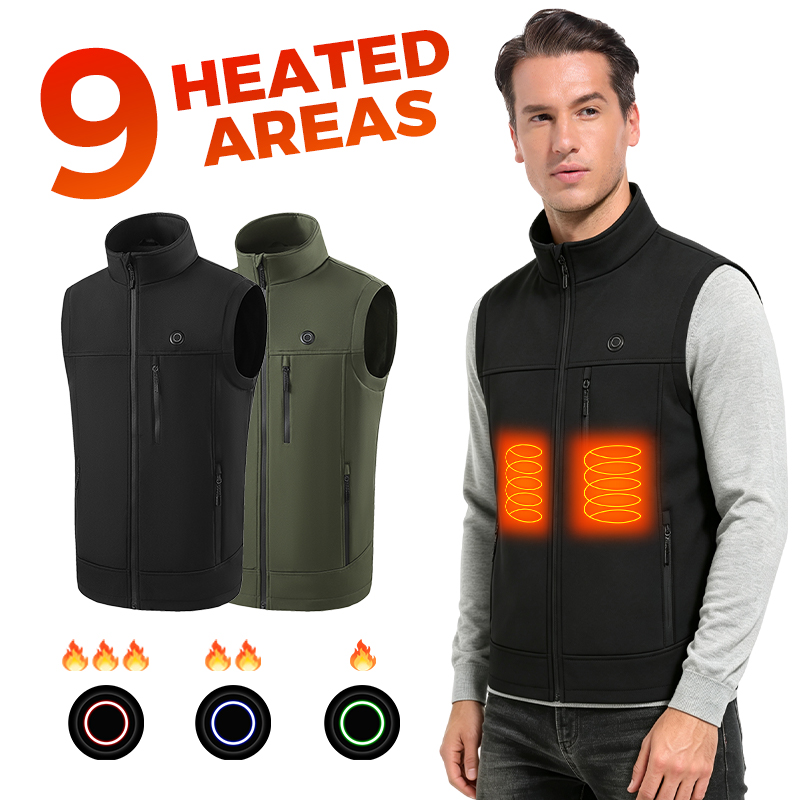 9 Zone Heated Vest Unisex USB  - Outdoor Camping Zone 评论和价格